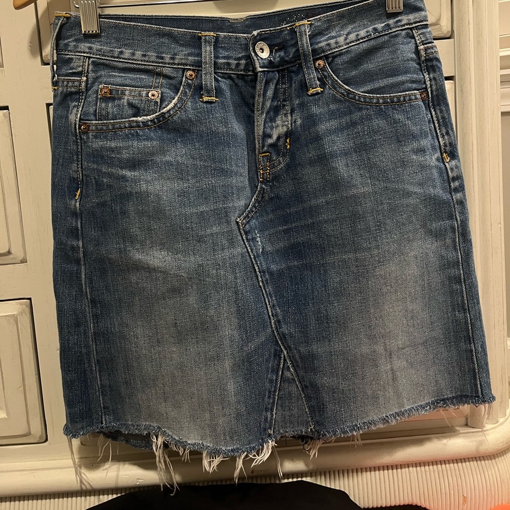 Gap vintage denim mini skirt